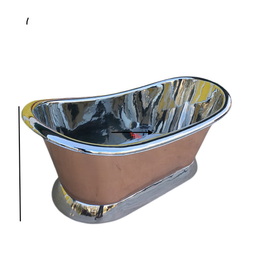 COPPER NICKEL BATHTUB.