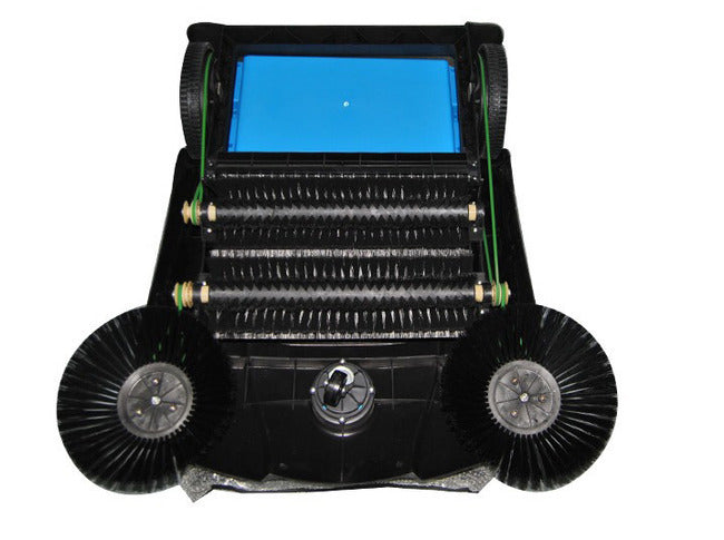 Commercial Industrial Large Area Floor Push Sweeper Blue