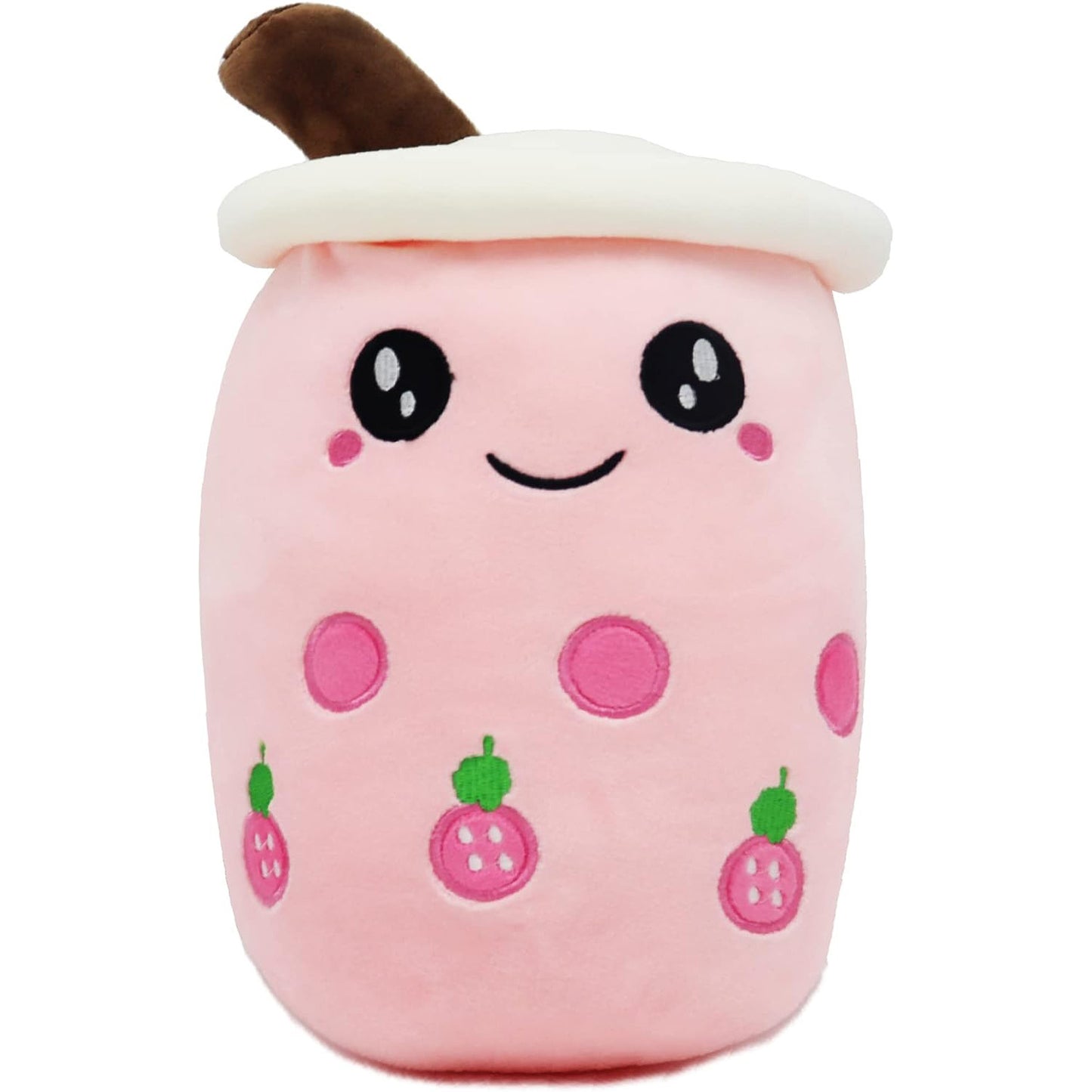 Large Bubble Tea Plush Toy Boba Cuddly Doll Pillow Cushion - 50cm, Pink