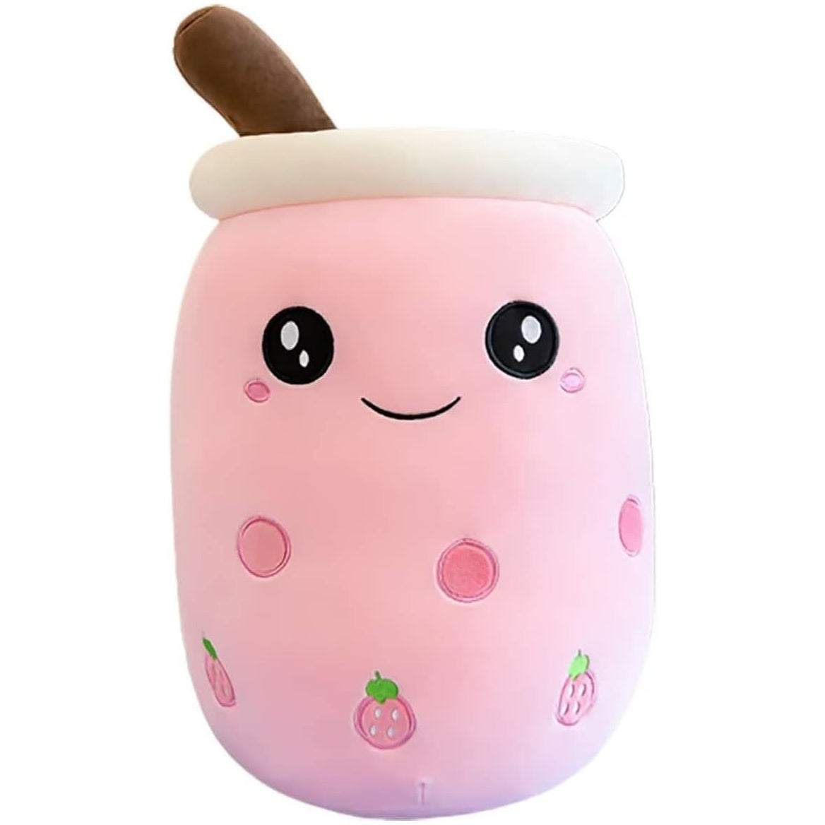 Large Bubble Tea Plush Toy Boba Cuddly Doll Pillow Cushion - 50cm, Pink