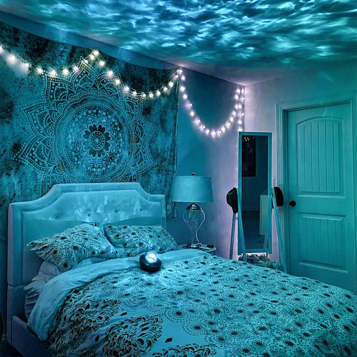 Starry Night LED Projector Lamp Bluetooth Music Player Night Light