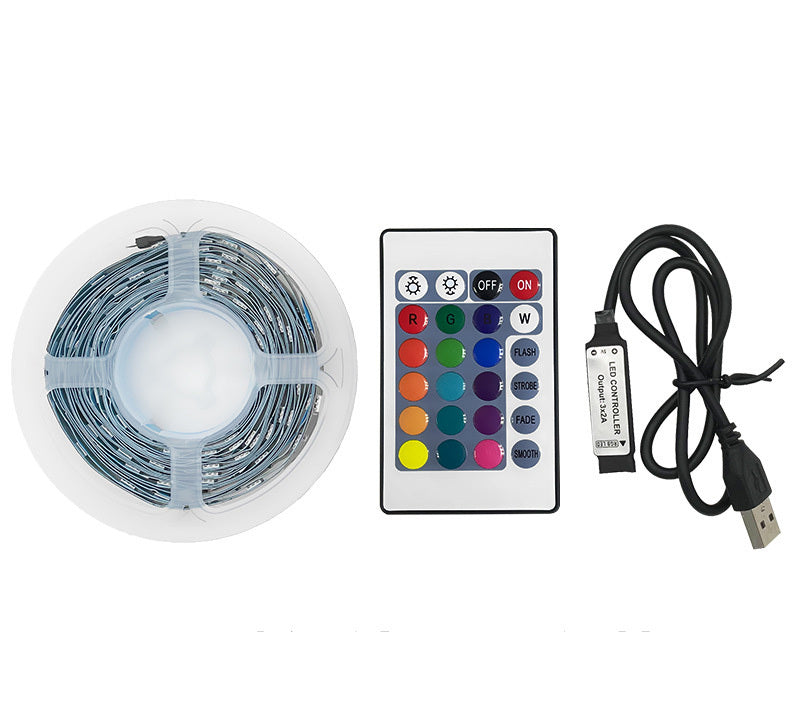 5M RGB LED Light Strip Colour-changing USB Lights with IR Remote