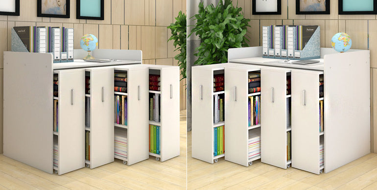 Infinity Vertical Cabinet Shelving System 4-Drawer (Oak)