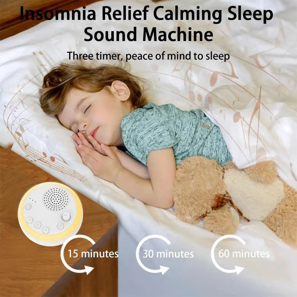 Tranquil Sleep White Noise Portable Sound Machine Baby Soothing Sounds with Adjustable Timer