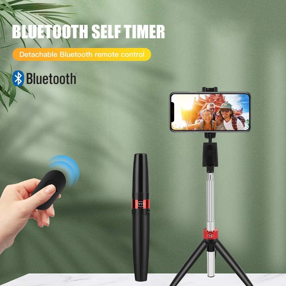 Universal Wireless Bluetooth Phone Holder Selfie Stick Tripod