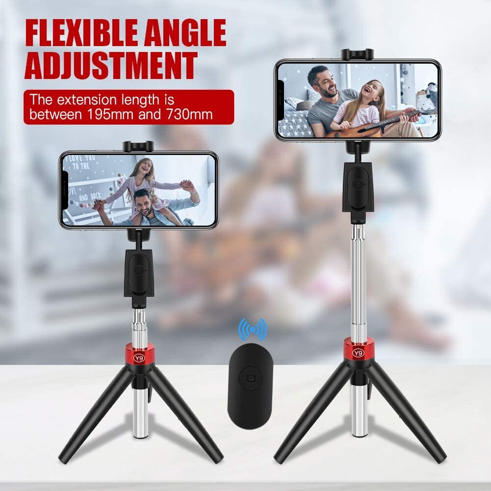 Universal Wireless Bluetooth Phone Holder Selfie Stick Tripod
