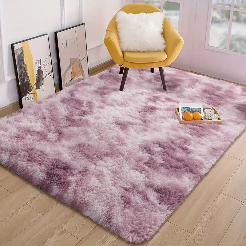 4m Extra Large Soft Shag Rug Carpet Mat (Lilac Dream, 400 x 200)