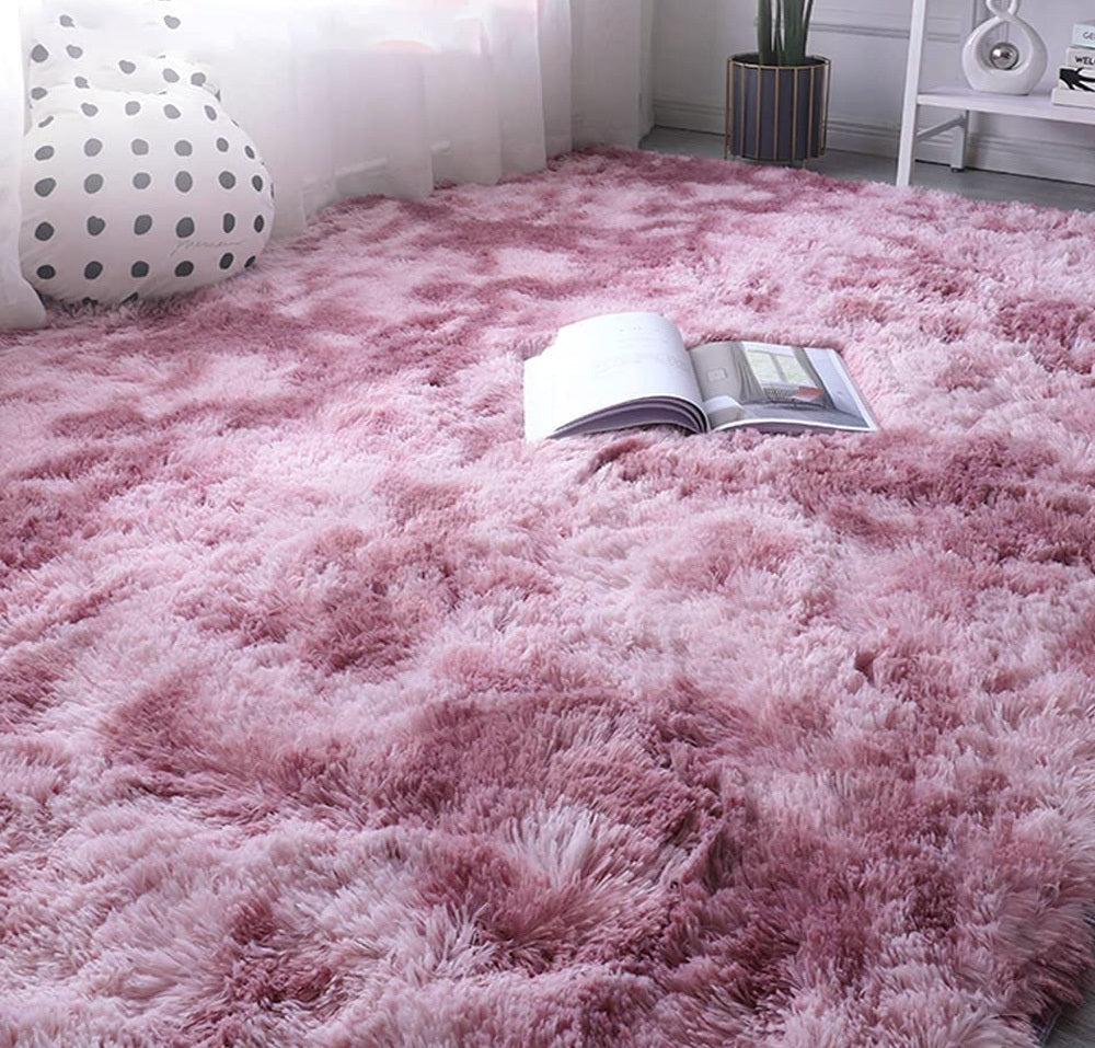 4m Extra Large Soft Shag Rug Carpet Mat (Lilac Dream, 400 x 200)