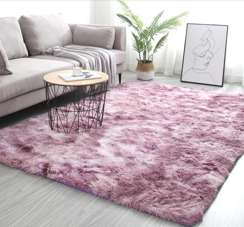4m Extra Large Soft Shag Rug Carpet Mat (Lilac Dream, 400 x 200)