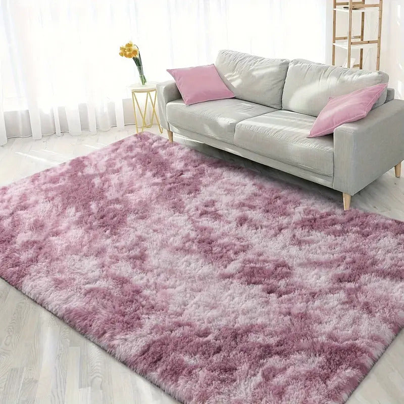 4m Extra Large Soft Shag Rug Carpet Mat (Lilac Dream, 400 x 200)