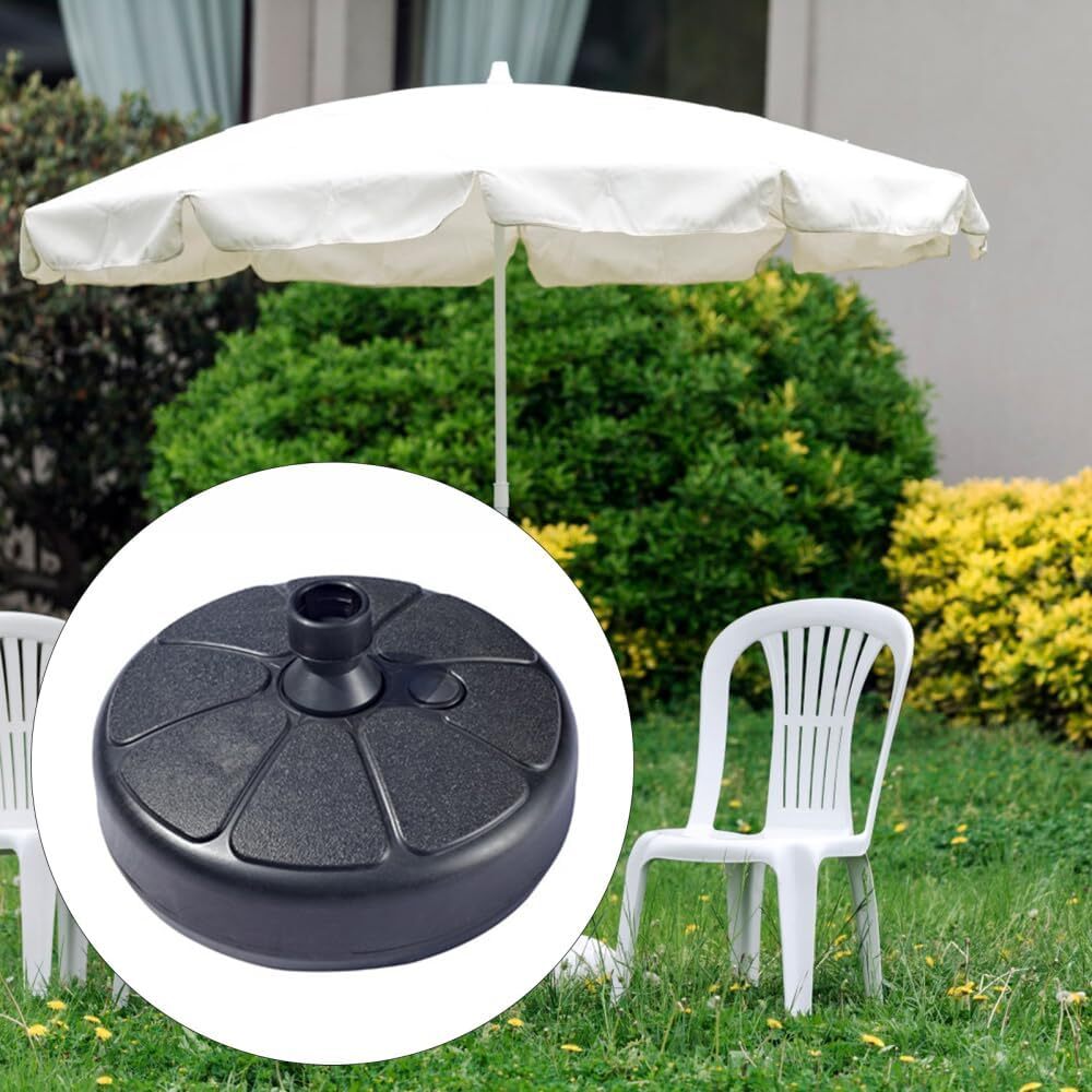 Outdoor Umbrella Stand Sand Water Filled Round Base Holder
