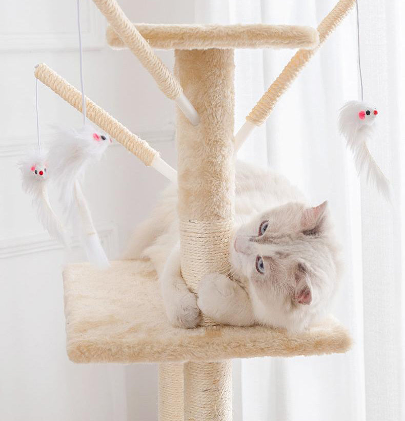Deluxe Multi-Level Cat Tree Tower with Scratching Posts