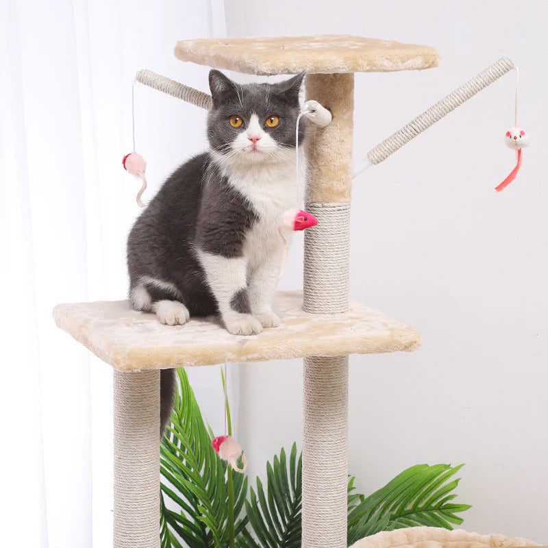 Deluxe Multi-Level Cat Tree Tower with Scratching Posts