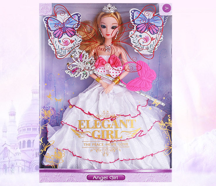 Princess Doll Gift Set Bendable with Wand