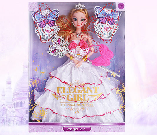 Princess Doll Gift Set Bendable with Wand