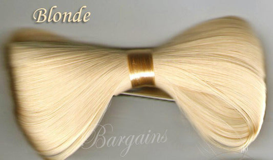 5 x Large Bow Hair Clip (Blonde)
