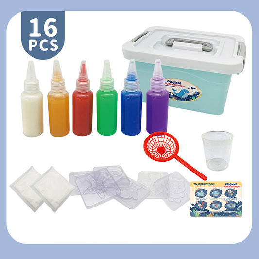 16 PC Magic Waterscape Paint Art Toy Set