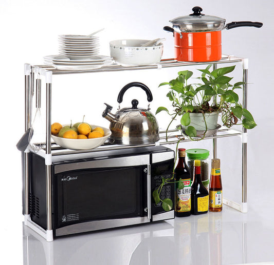 Steel Multipurpose Storage Shelf Kitchen Microwave Stand Cabinet