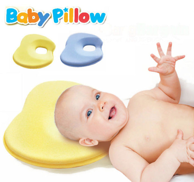 Baby Head Rest Support Pillow Memory Foam Prevent Flat Head Plagiocephaly