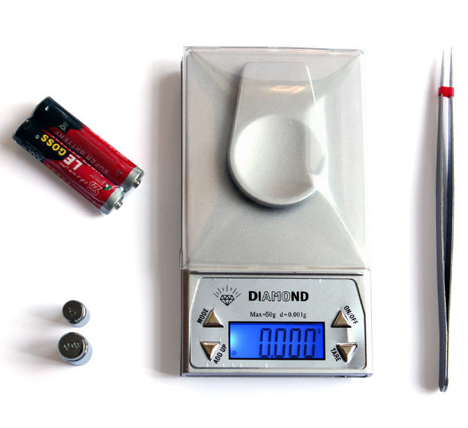 Diamond Milligram Digital Precision Pocket Scale In Case 0.001g / 50 Gram