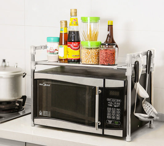 Steel Multipurpose Storage Shelf Kitchen Microwave Stand Cabinet
