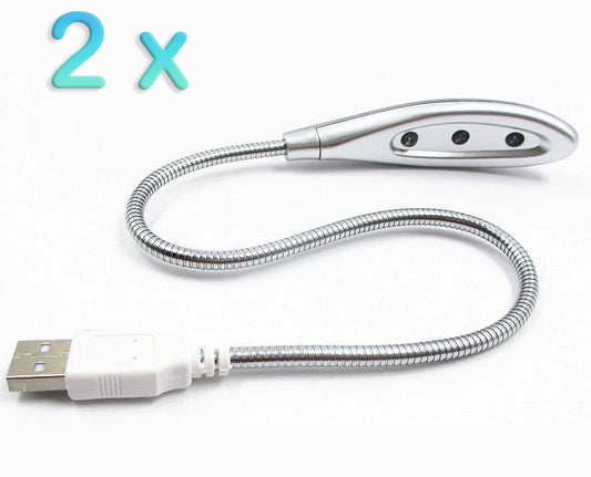 2 x USB LED Flexi Lights