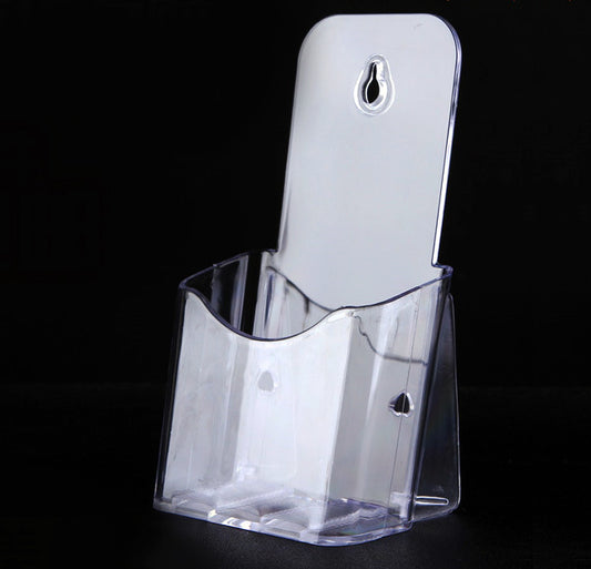 Clear Acrylic A6 Document Display Remote Control Holder Organiser