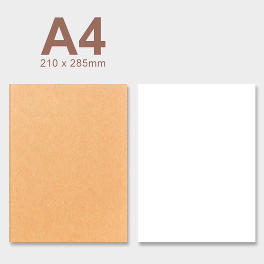 A4 Kraft Paper Blank Notebook Sketch Book