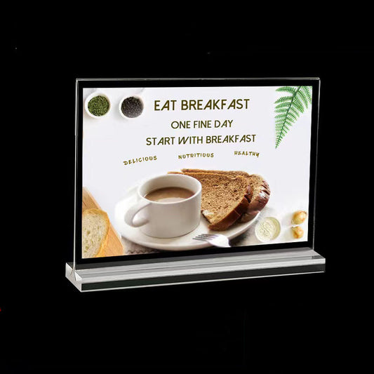 A5 Clear Acrylic Horizonal Display Sign Holder