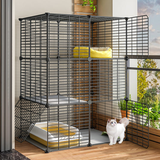 Large Pet Home Cat Cage Detachable Metal Wire Kennel Playpen Exercise Crate