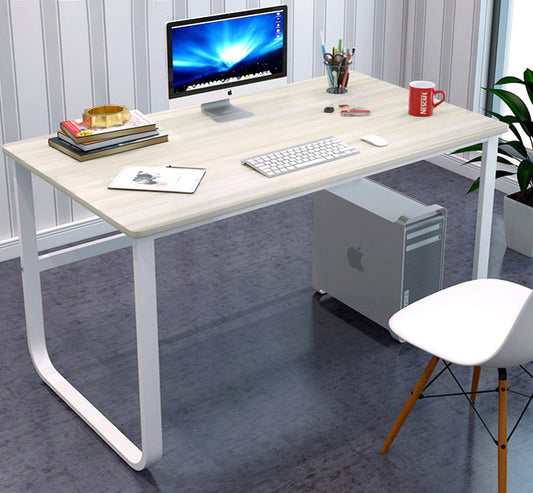 Hercules Wood & Steel Solid Computer Desk (White)