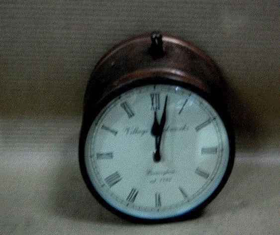 Iron Platform Clock 6" Assorted