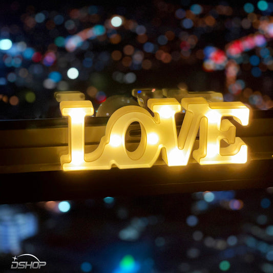 LOVE Alphabet Letter Night Light Lamp