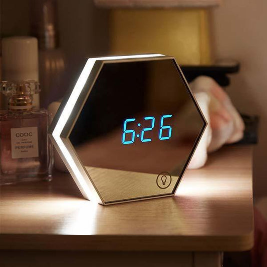 Multifunction Deluxe Mirror, Light, Clock